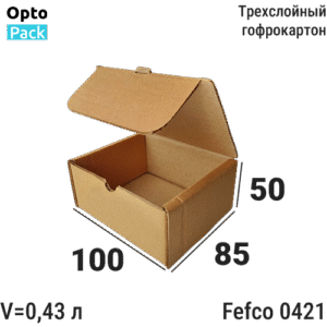 Самосборная коробка 100х85х50 мм