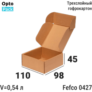 Самосборная коробка 110х98х45 мм