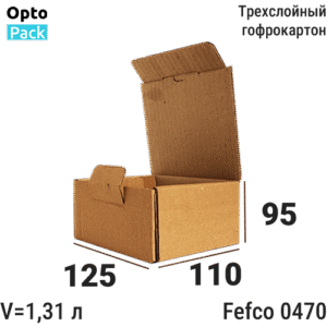 Коробка картонная 125х110х95 мм