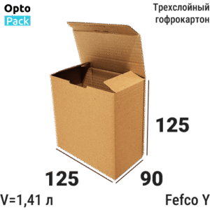 Коробка картонная 125х125х90 мм