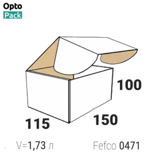 Самосборная коробка 150х115х100 мм