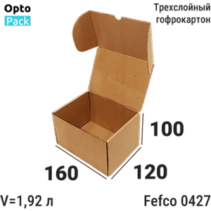 Коробка картонная 160х120х100 мм