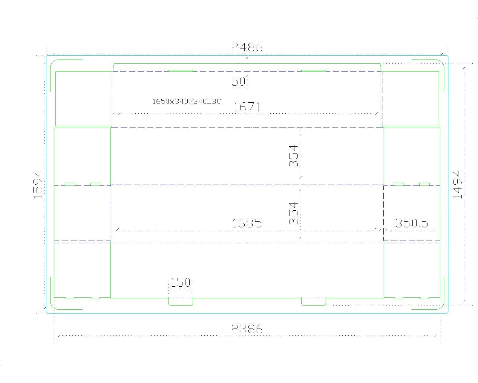 Упаковочная коробка 1650х340х340 мм — изображение 2
