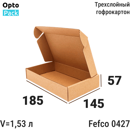 Самосборная коробка 185х145х57 Е мм