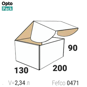 Самосборная коробка 200х130х90 мм