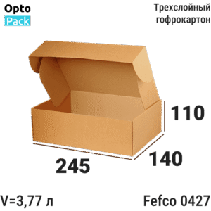 Самосборная коробка 245х140х110мм