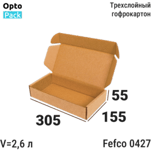 Самосборная коробка 305х155х55мм