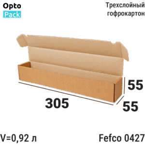 Самосборная коробка 305х55х55мм