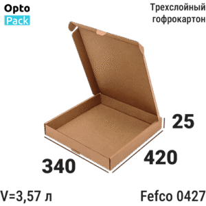 Самосборная коробка 340х420х25мм