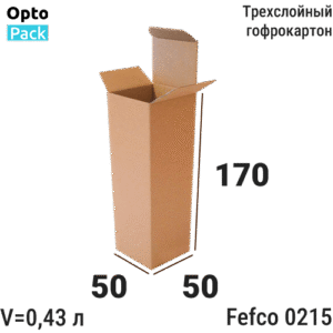 Коробка для косметики (шампуни гели) 50х50х170 мм