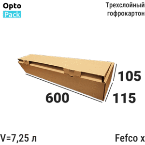 Коробка картонная 600х115х105 мм